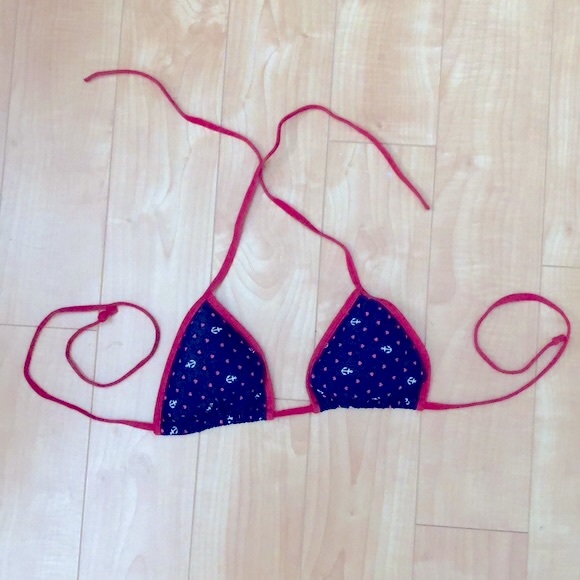 🌴🤯2/$20! ⚓️bikini top in anchor & heart print and red bikini bottoms ⛵️ - Picture 3 of 8